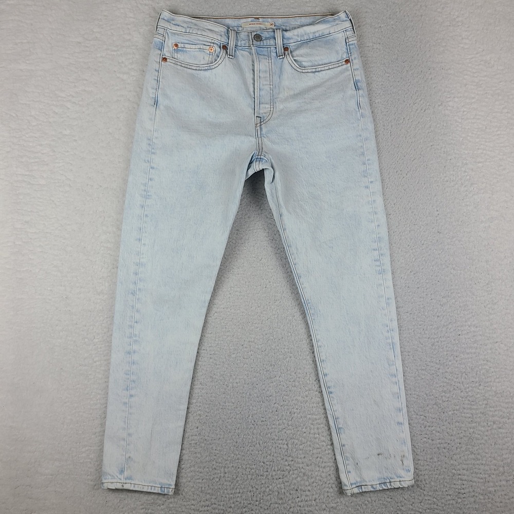 Levi's Jeans Womens 30 Blue Wedgie Skinny Button Fly Light Wash Denim *